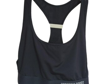 Victoria Sport Black Racerback Sports Bra Medium