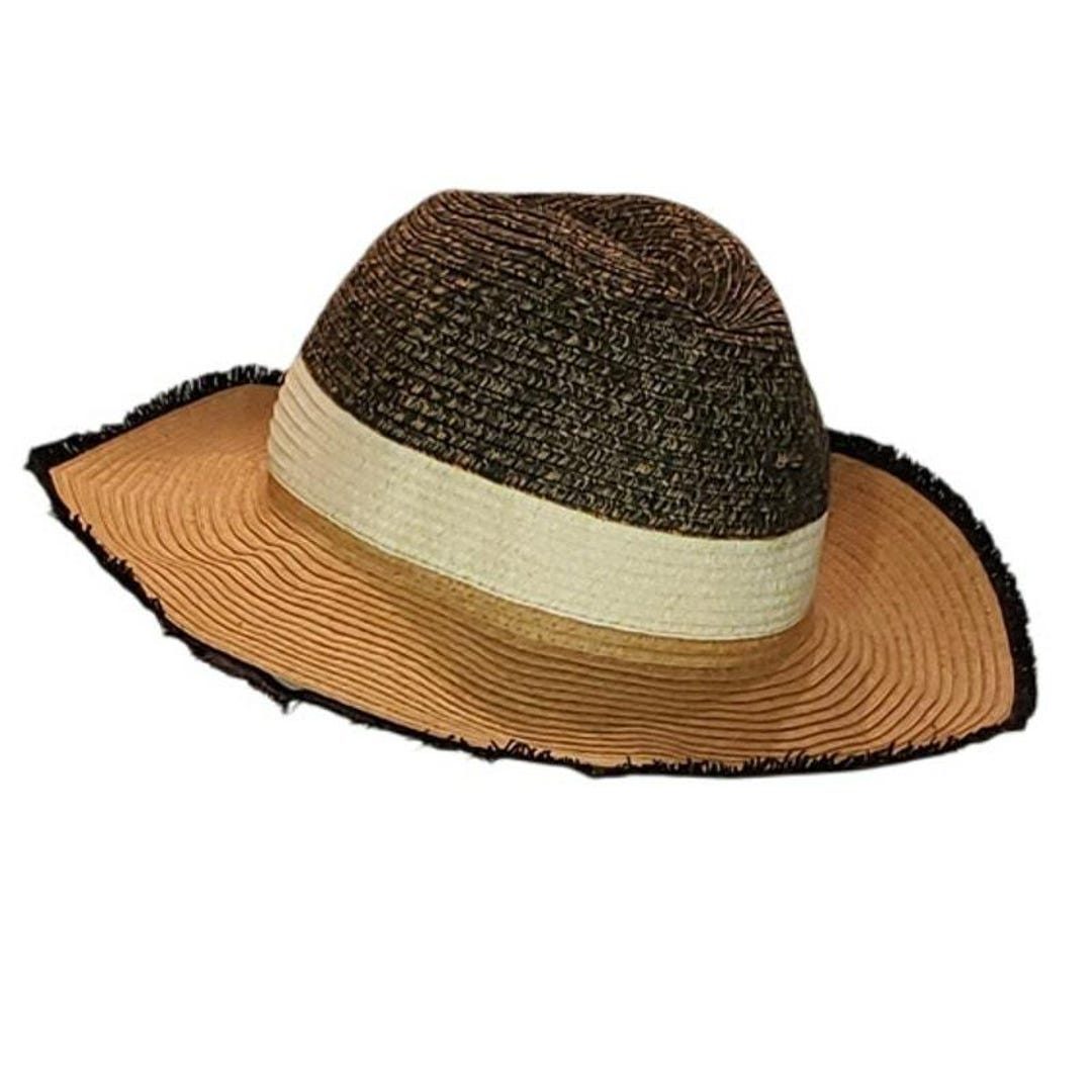 NWT I.N.C. Wide brim w/seashell chain Tan or Black INC International Concepts | Accessories | Inc Packable  main image 3