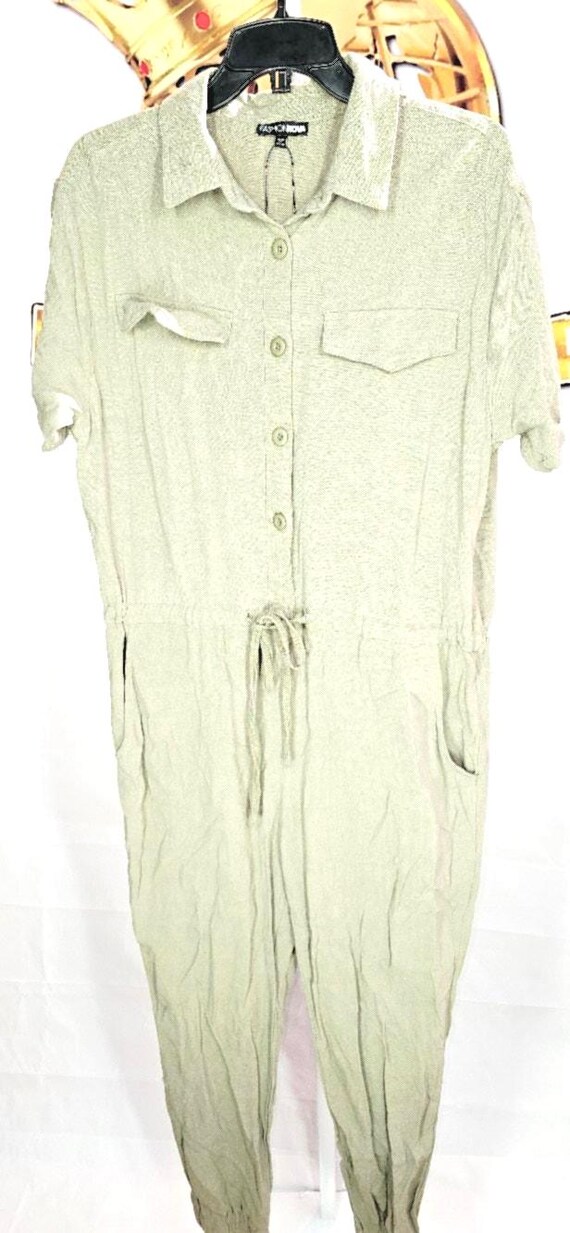 Fashion Nova Green Romper Pants Short Sleeve Drawstring Jumpsuit Size L - Etsy Hong Kong Fashion Nova Green Romper Pants Short Sleeve Drawstring Jumpsuit Size L - Etsy Hong Kong
