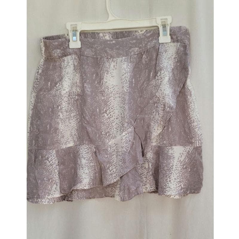 Mini-jupe texturée grise Sim & Sam pour femme, taille L