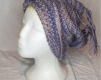 Winter Purple knitted Handmade Hat