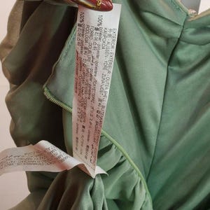 ザラ グリーン ルーシュ ラッフル ミニドレス セージ シフォン ルック M 画像 8