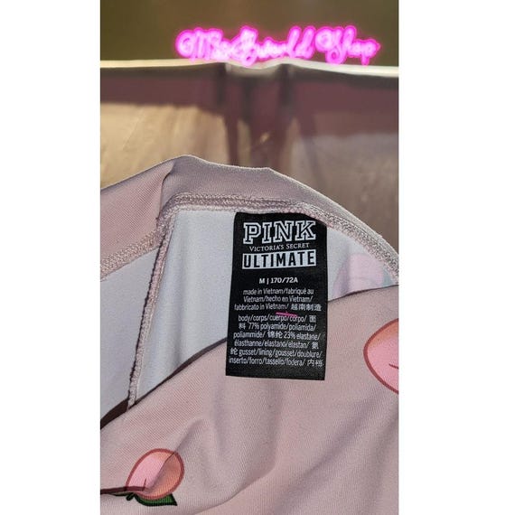 Victoria's Secret Pink Ultimate High Waist Peach Print Leggings