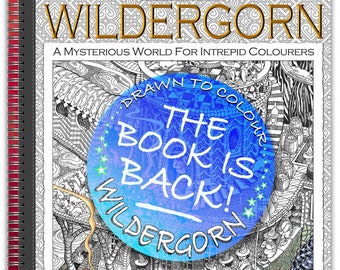 El libro de Wildergorn: ¡Libro GIGANTE de tapa dura brillante, tamaño A3, para colorear de forma lujosa y cómoda en el sofá!