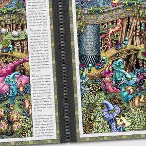 The Book of Wildergorn: GIANT A3-Sized, Gloss-Hardback Book for Luxurious, Sofa-Friendly Colouring image 8