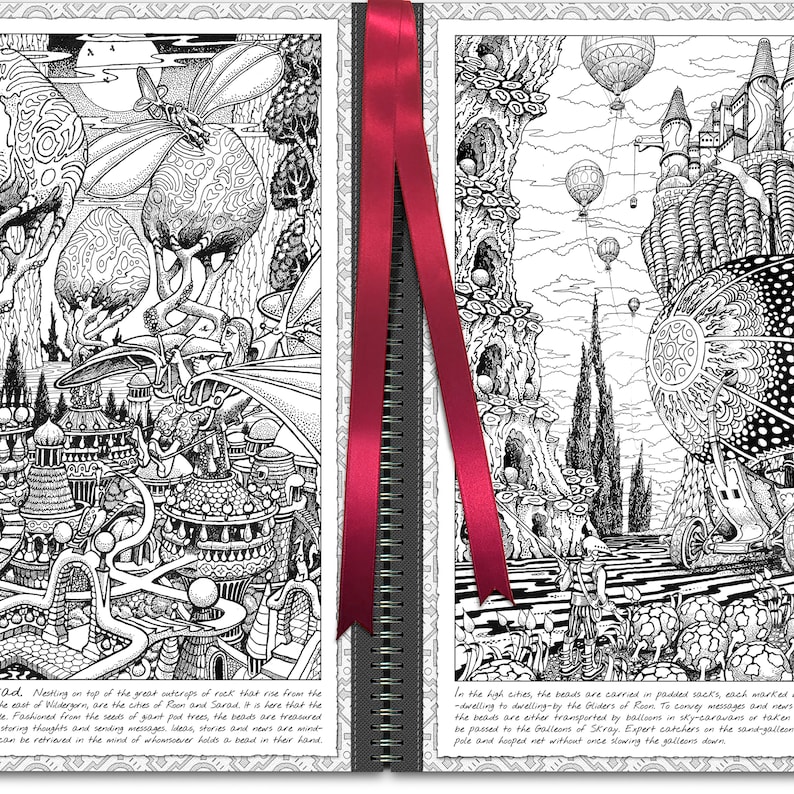 The Book of Wildergorn: GIANT A3-Sized, Gloss-Hardback Book for Luxurious, Sofa-Friendly Colouring image 2