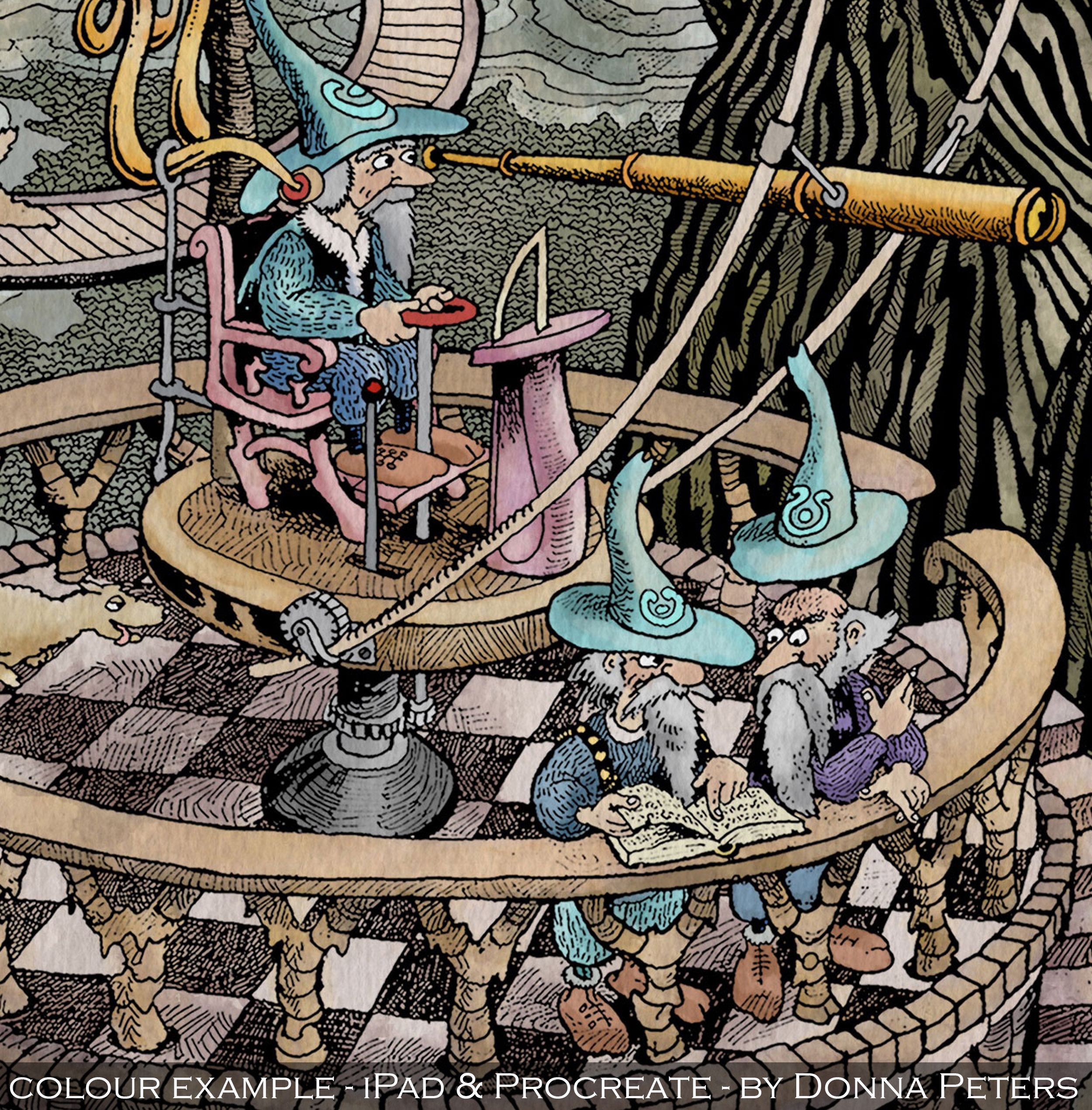 The Listening Tower - Download to Colour: Ipad, Tablet or Printout - Etsy