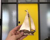 Vintage Brass Sailboat Door knocker hardware