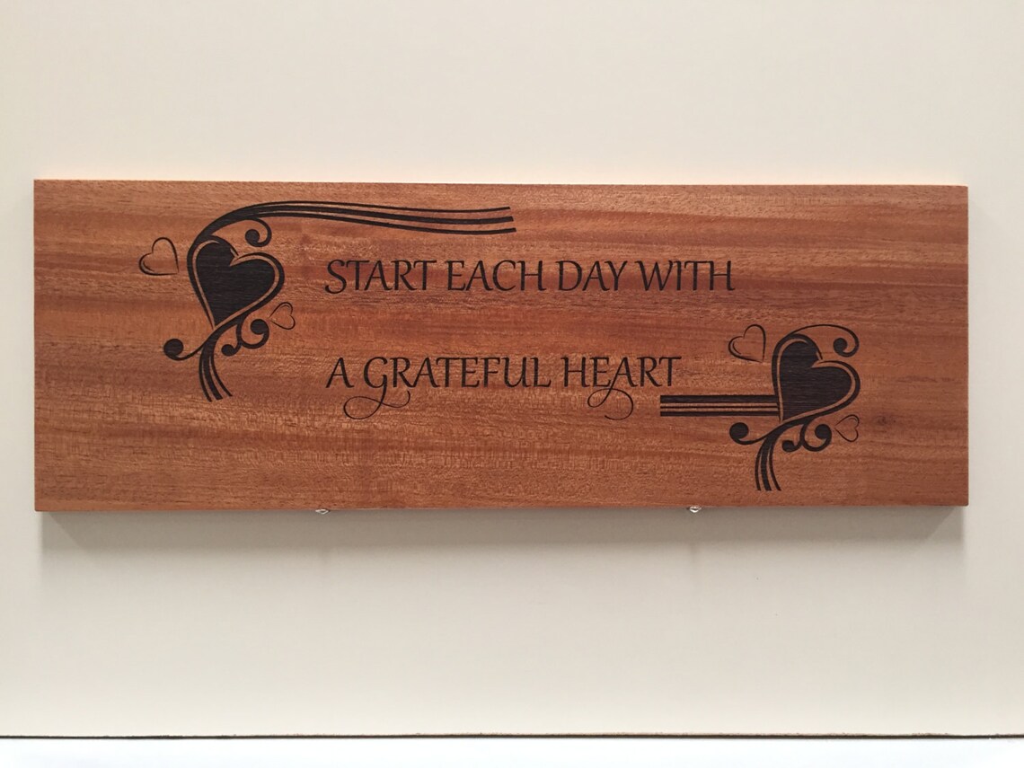 Mahogany wall art Custom Laser engraved Etsy