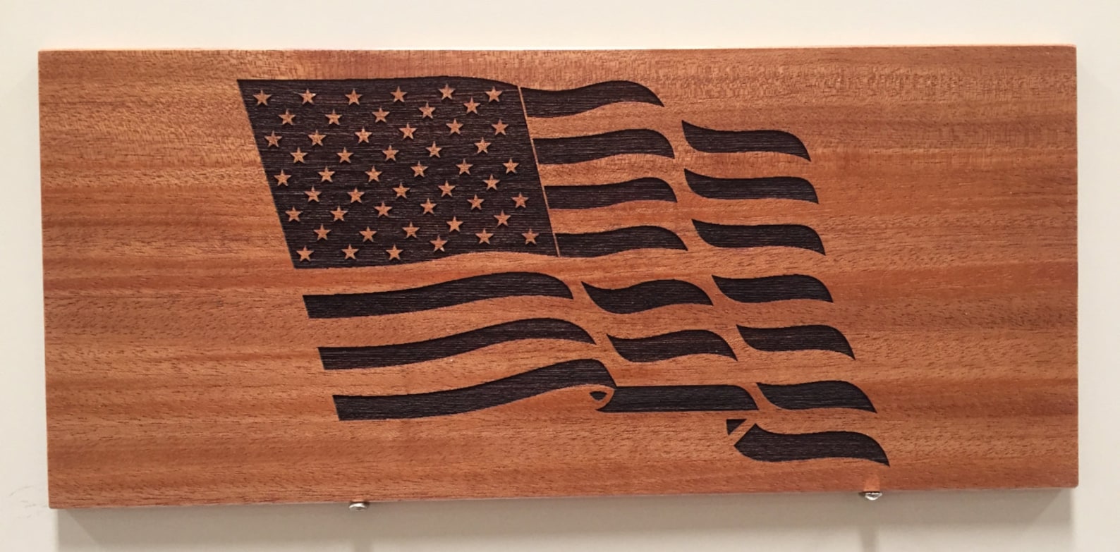 Laser Engraved American Flag Fourth of July Memorial Day Etsy