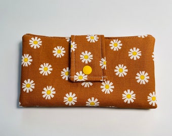 Portefeuille en tissu Spring Daisy pour femme