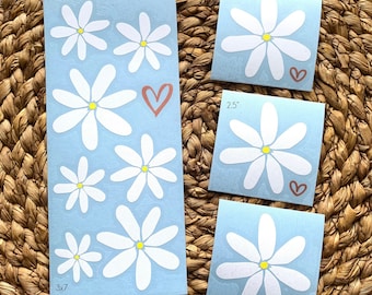 Wählen Sie 3x8 oder 3x7 oder 2,5 Zoll TIARE Blumen in Vinyl Aufkleber geschnitten