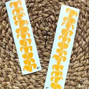 Puakenikeni lei strip vinyl cut decal