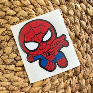 cute baby SPIDERMAN vinyl cut decal
