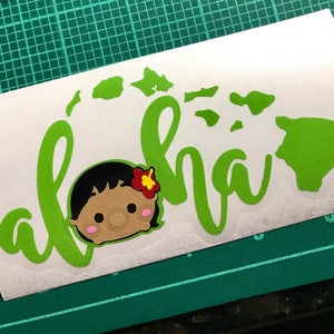 Aloha with Lilo inspired TsumTsum vinyl decal