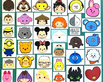 Disney inspirierte tsumtsum geschichtete Vinyl Aufkleber. LESEN SIE BITTE DETAILS.