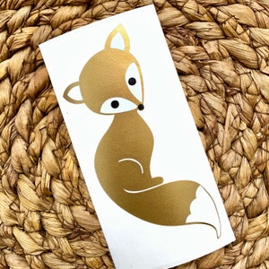 Fox inspired vinyl decal