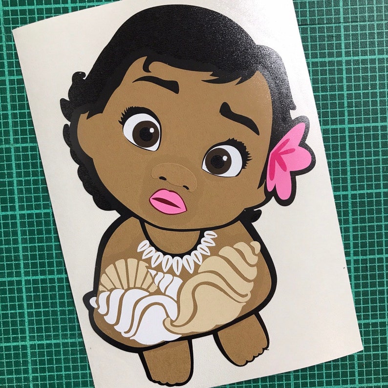 Download Baby Moana inspired vinyl decal | Etsy