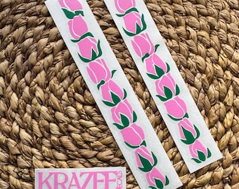 Lokelani (Blume von Maui) Lei-Strip-Vinyl-Cut-Aufkleber