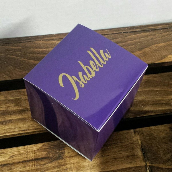 Bridesmaid Gift Box, Personalized Gift Box, Party Favor, Bridal Shower Favor, Bachelorette Party, Blue Bridesmaid Gift Box, Purple Gift Box