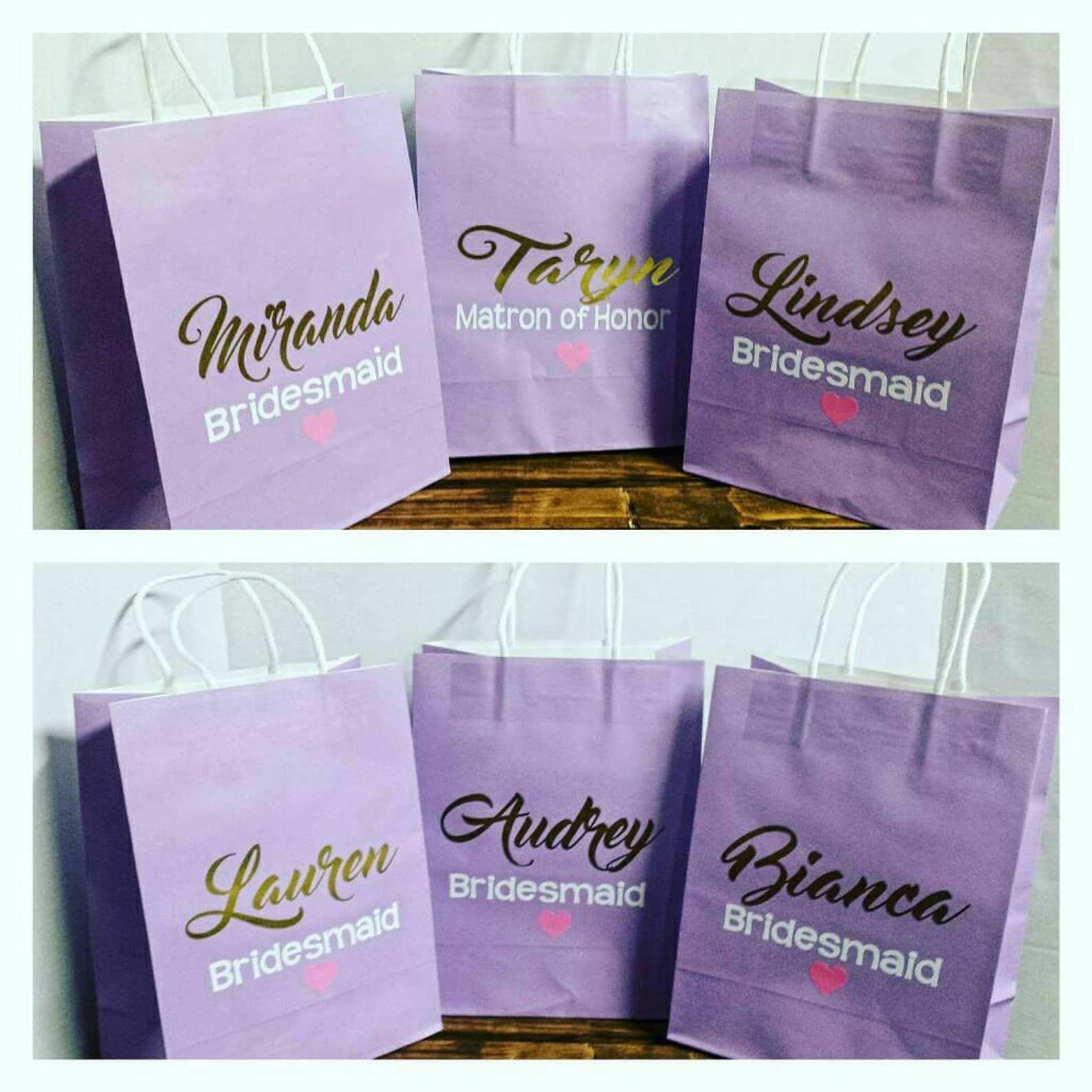 Personalized Gift Bag, Bridesmaid Gift Bag, Party Favor, Bridal Shower ...