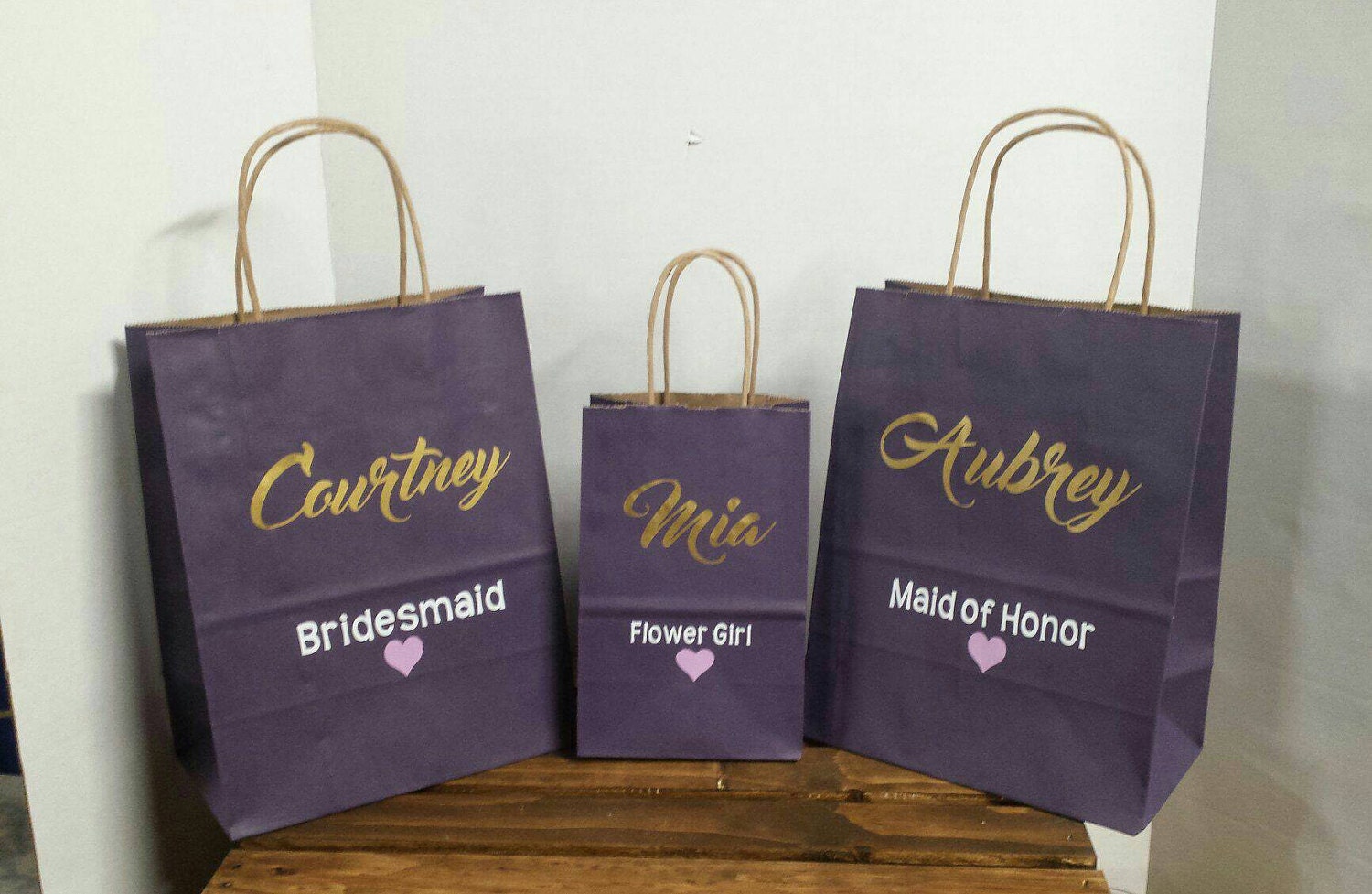 Personalized Gift Bag, Bridesmaid Gift Bag, Party Favor, Bridal Shower ...