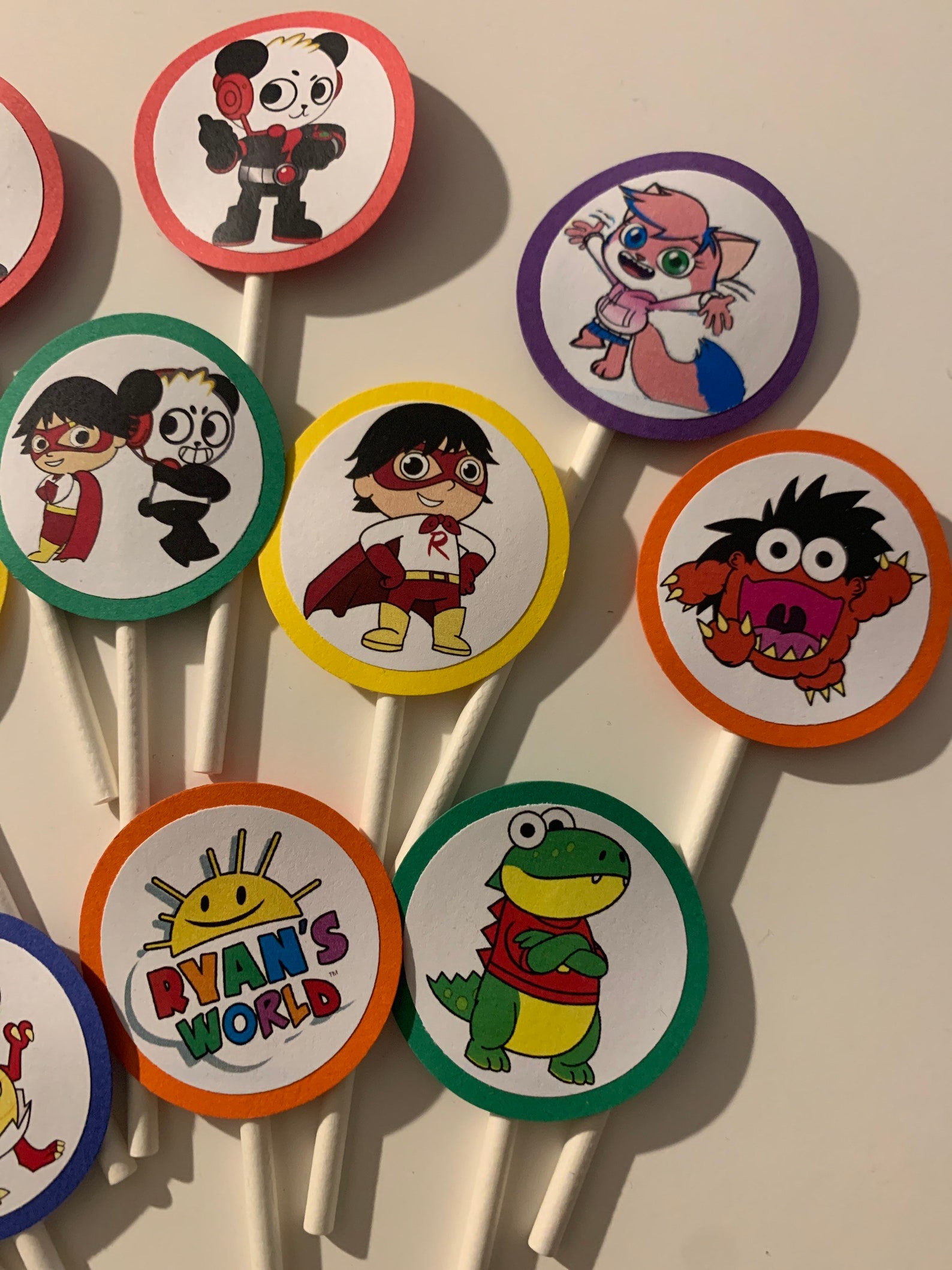 Ryans World Cupcake Toppers Ryans World Birthday Combo | Etsy
