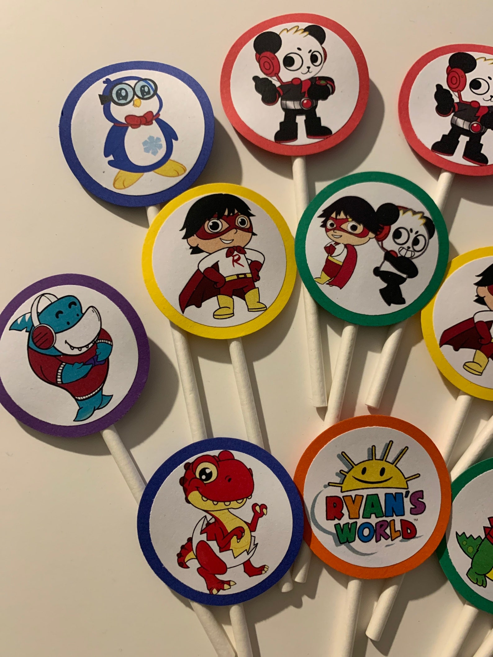 Ryans World Cupcake Toppers Ryans World Birthday Combo | Etsy