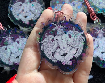 Holographic Baphomet Keychain (IMPERFECT DISCOUNTED)