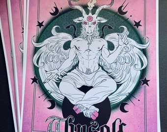 Baphomet Love Thyself Print (8.5 x 11)
