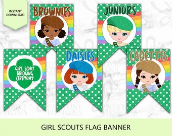 Padvinder vlagbanner overbruggingsceremonie INSTANT DOWNLOAD
