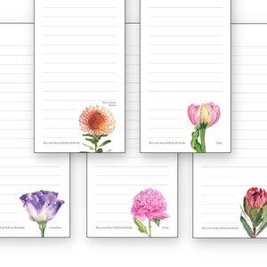 Five Flower Notepad