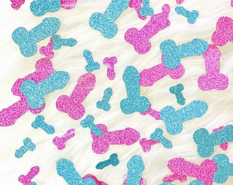 Bachelorette Penis Confetti - Bachelorette Confetti - Glitter Penis Confetti - Same Penis Forever Bachelorette Decorations