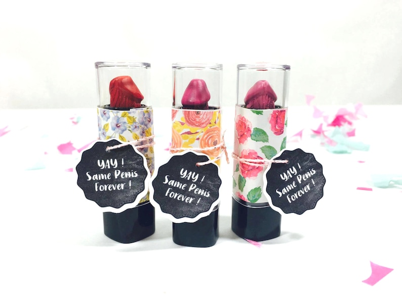 Bachelorette Party/ Penis Party Favors/ Penis Lipstick/ Bridal Shower gift/ Adult Party favors/ Penis Party Favor image 2