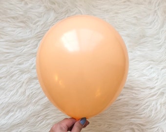 Peach Balloons/ Peach Party Balloons/ Custom Balloons/ Bachelorette Party Decorations/ Party Balloons/ Bridal Shower Decors