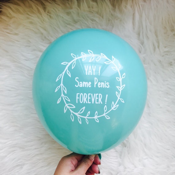 Bachelorette Party Balloon Same Penis Forever Mint Green Etsy