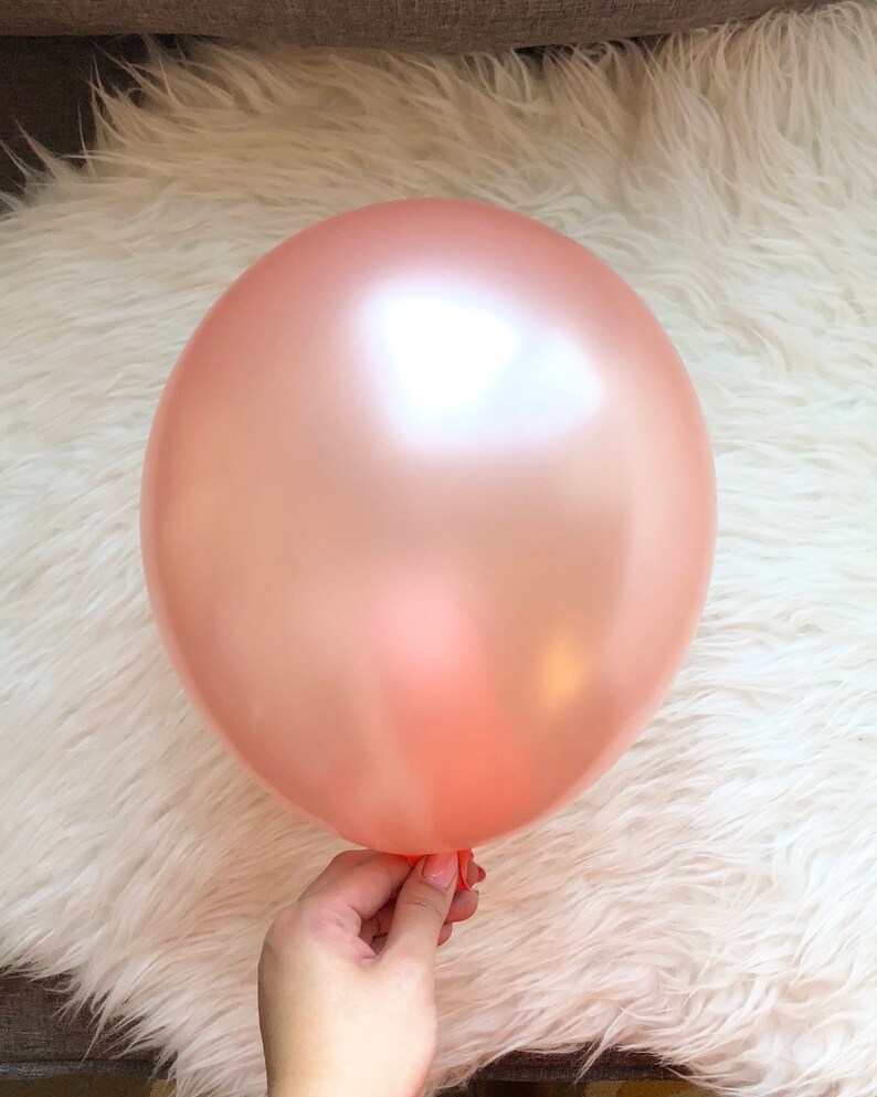 Rose Gold Balloons Bachelorette Party Balloons Rose Gold Party Decorations Metallic Balloons Bridal Shower Ideas Rose Gold Bachelorette Party Decor Paper Party Supplies
