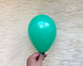 Winter Green Mini Balloons/ 5 Inch Winter Green Latex Balloons/ Small Latex Balloons/ Grey Balloons/ DIY Balloon Garlands /Birthday Balloons