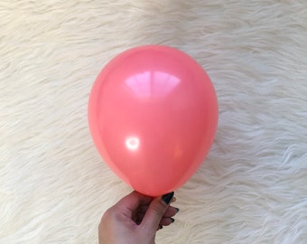 5 inch Latex Balloons in Watermelon/ Mini Red Balloons/ Small Latex Balloons/ Pastel Balloons/ Bachelorette Party Decors/ Birthday Balloons