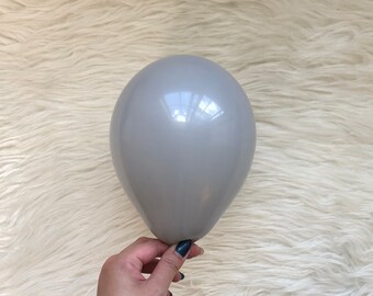 Mini Grey Balloons/ 5 Inch Grey Latex Balloons/ Small Latex Balloons/ Grey Balloons/ DIY Balloons Garlands / Birthday Balloons