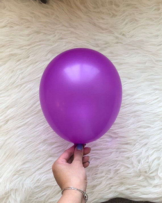 Neon Purple Balloons Neon Party Balloons Custom Balloons Etsy