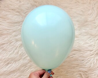 Pastel Mint Latex Balloons/ Baby Mint Party Balloons/ Custom Balloons/ Bachelorette Party Decorations/ Party Balloons/ Bridal Shower Decors