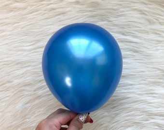 Pearl Blue 5 inch Latex Balloons/ Mini Balloons/ Small Latex Balloons/ Pastel Balloons/ Bachelorette Party Decors/ Birthday Balloons