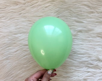 5 inch Latex Balloons Apple Green/ Mini Balloons/ Small Latex Balloons/ Pastel Balloons/ Bachelorette Party Decors/ Birthday Balloons