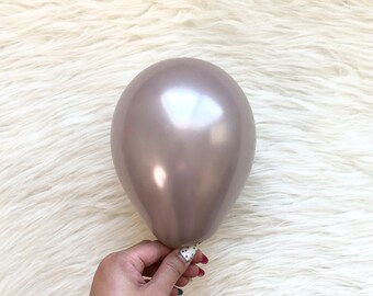 Pearl Greige Grey 5 inch Latex Balloons/ Mini Balloons/ Small Latex Balloons/ Pastel Balloons/ Bachelorette Party Decors/ Birthday Balloons