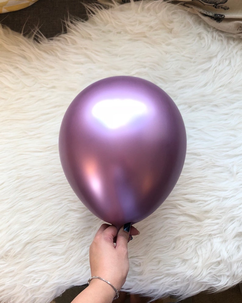 Chrome Pink Balloons Pearl Pink Party Balloons Pink Party Decorations Metallic Pink Balloons Bridal Shower Pink Bachelorette Decors