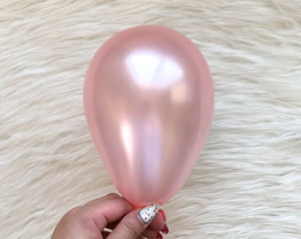 Pearl Light Pink 5 inch Latex Balloons/ Mini Balloons/ Small Latex Balloons/ Pastel Balloons/ Bachelorette Party Decors/ Birthday Balloons