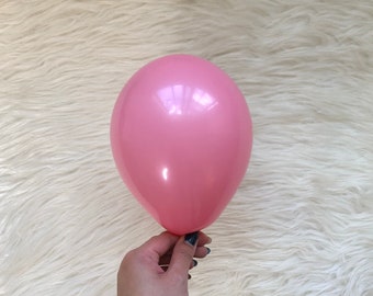 Fashion Rose Mini Balloons/ 5 Inch Fashion Rose Latex Balloons/Mini Pink Balloons/ Rose Pink Balloons/Balloon Garlands /Birthday Balloons