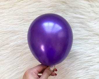 Pearl Purple 5 inch Latex Balloons/ Mini Balloons/ Small Latex Balloons/ Pastel Balloons/ Bachelorette Party Decors/ Birthday Balloons