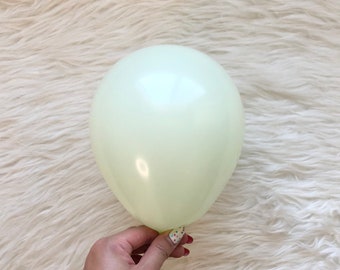 Pastel Pale Green 5 inch Latex Balloons/ Mini Balloons/ Small Latex Balloons/ Pastel Balloons/ Bachelorette Party Decors/ Birthday Balloons